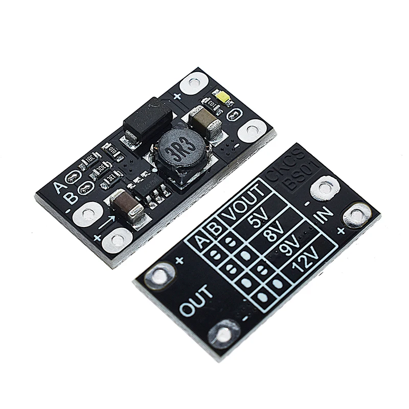 1.5A Multi-function Mini Boost Module Step Up Board 5V 8V 9V 12V LED Indicator Diy  Voltage Module 3.7V lithium battery boost