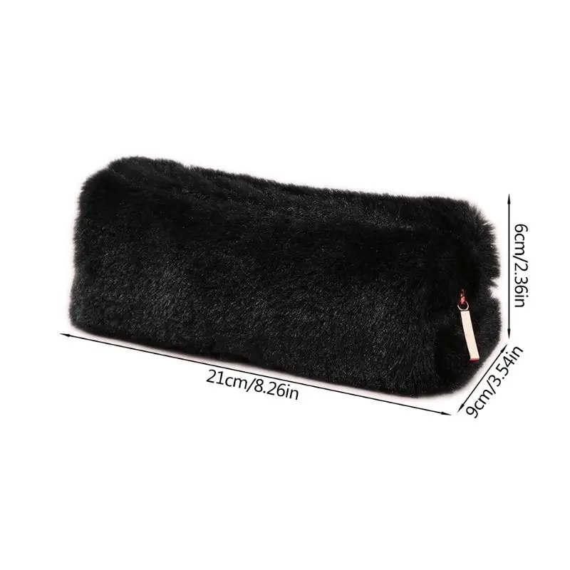 1 قطعة بلون حافظة أقلام منسوجة مدرسة القلم حقيبة مقلمة للأقلام القرطاسية للفتيات اللوازم المدرسية