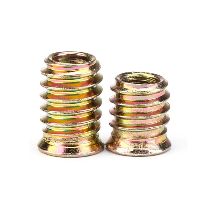 5/10個M6/M8/M10家具六角ドライブヘッドナットのネジねじ込み木材インサートナットフランジ六角ドライブヘッドナット