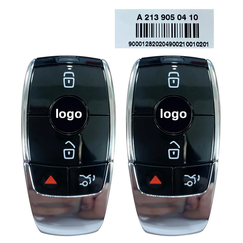 

CN002087 2 Pcs One Pair OEM Smart Key For Mercedes 2018+ PN: A2139050410 Blade signature:HU64 Keyless Entry 3+1 Buttons 315MHz