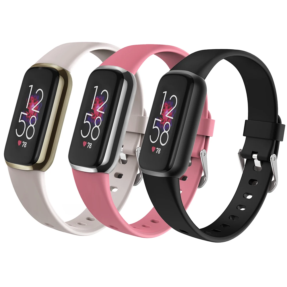 2022 Mới Dây Silicone Fitbit Luxe Mềm Thể Thao Đồng Hồ Vòng Fitbit Luxe Vòng Đeo Tay Thay Thế