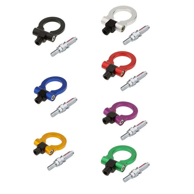 Universal Racing Towing Car rear Tow Hook Fit For BMW E46 E81 E30 E36 E90 E91 European Car Auto Trailer Ring Car Accessories