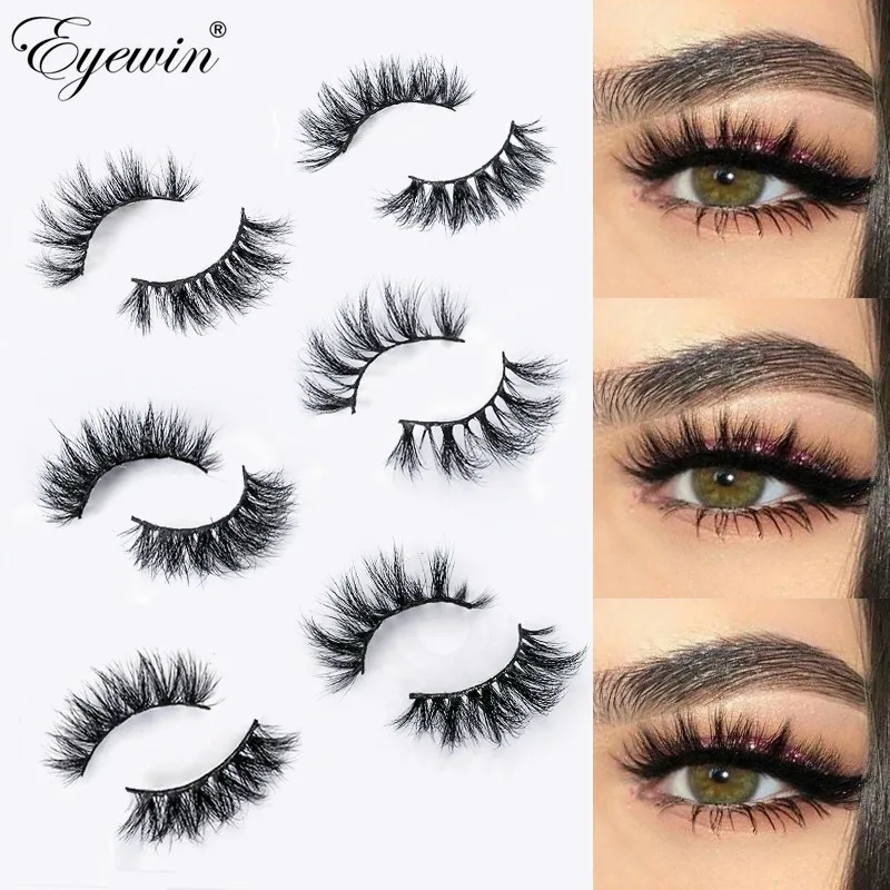 

Eyewin Eyelashes 3D Mink False lash Natural Long Lashes Dramatic Volume Eyelash Makeup Lash Mink Eyelash faux cils 25mm Eyelash