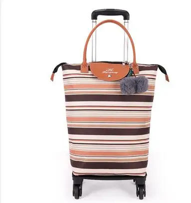 Imagem -05 - Trolley de Viagem para Mulheres Bolsas de Rodas Carry on Bagagem Bags on Wheels Rolling Bagagem Bolsa Novo