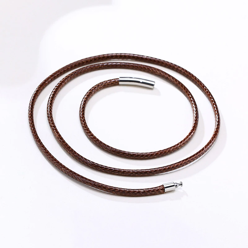 Vnox Basic 2/3 mm Wide Rope Chain Choker Necklaces for Men Women 16/18/20/22/24/26/28/30 Inch Accessories