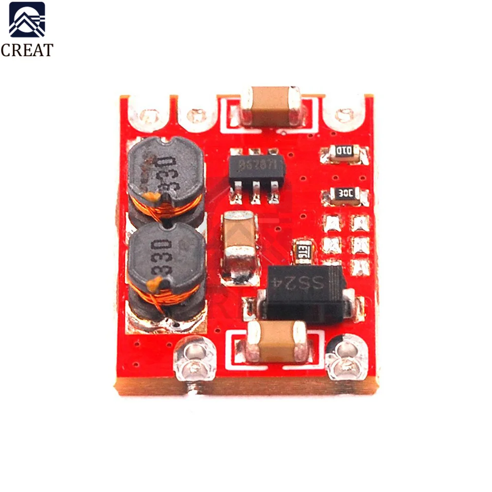 5PC S09 DC-DC Automatic Buck Boost Power Module Step Up and Down Board Input 3-15V Output 3.3V/5V/4.2V/9V/12V Electronic DIY PCB