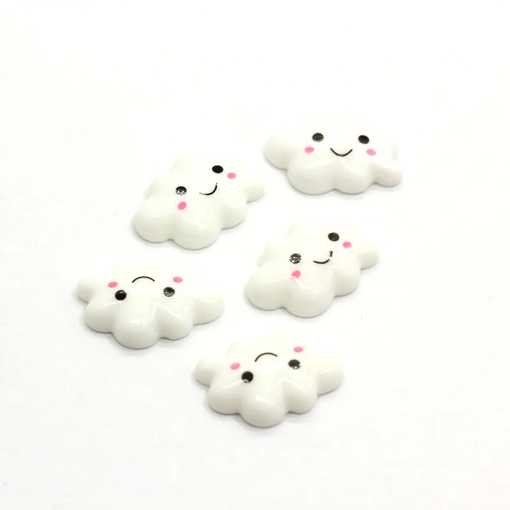 

Flat Back Resin Cabochon, Cartoon Cloud, DIY Flatback Embellishment Accessories, Scrapbooking Decoration
