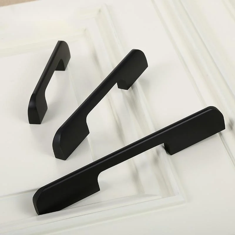 Heavy-duty solid aluminum alloy extension handle modern monochrome simple individual cabinet door handle