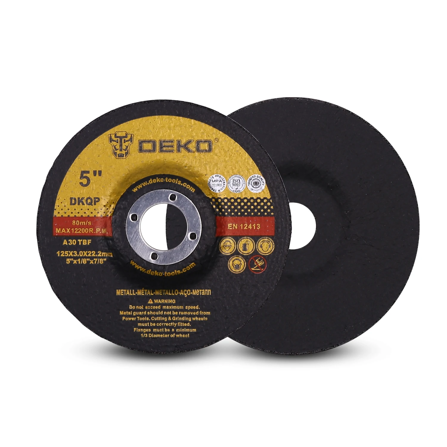 DEKO Grinding Discs Cutting Discs 4Pcs 125mm Angle Grinder Wheel For Angle Grinder Machine DKAG25LD1/DKAG25LD2