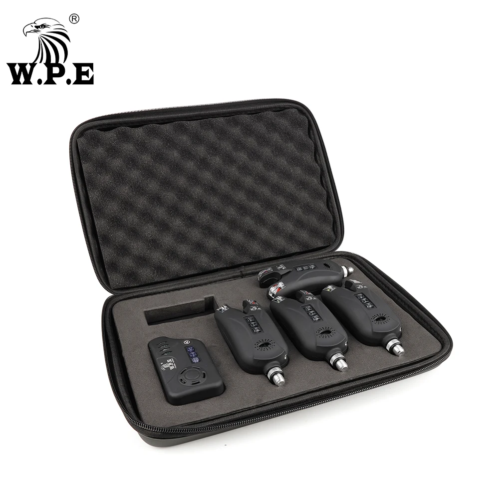 W.P.E 4+1 Carp Fishing Bite Alarm Set Alert Luminous LED Fishing Indicator Electronic European Carp Fishing Tackle Accessories