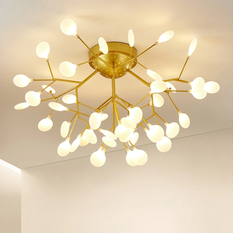 

Modern Led Firefly Chandelier Indoor Ceiling Chandeliers For Living Room Bedroom Kitchen Lusture Lighing Nordic Fixture Lights