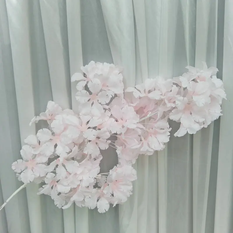 Meldel-Bouquet de fausses fleurs artificielles, branche blanche, sakura à la dérive, décoration d'arc de mariage, 85cm