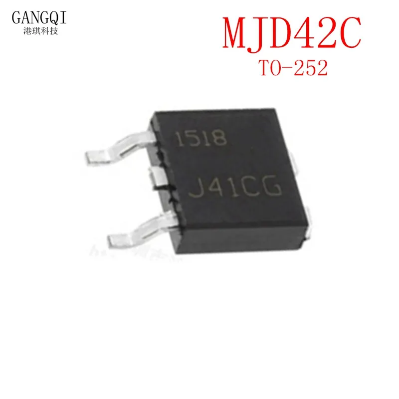 10pcs/lot TIP42C TO252 SOT252 J42CG MJD42CT4G MJD42C In Stock SMD TIP41C MJD41/42CT4G