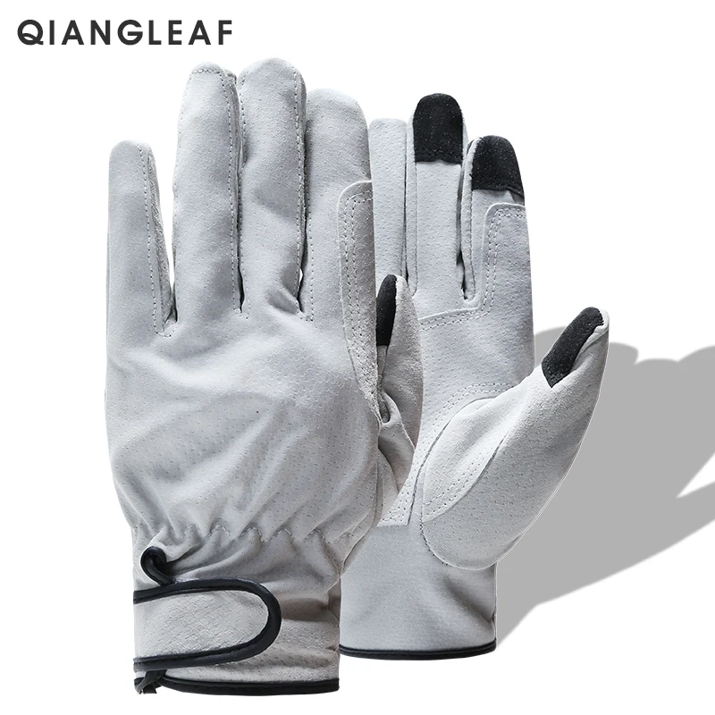 QIANGLEAF Top Brand Product Split Leather Welding Work Gloves Wear-resistant Safety Gloves For Workers Leather Working Glove 321