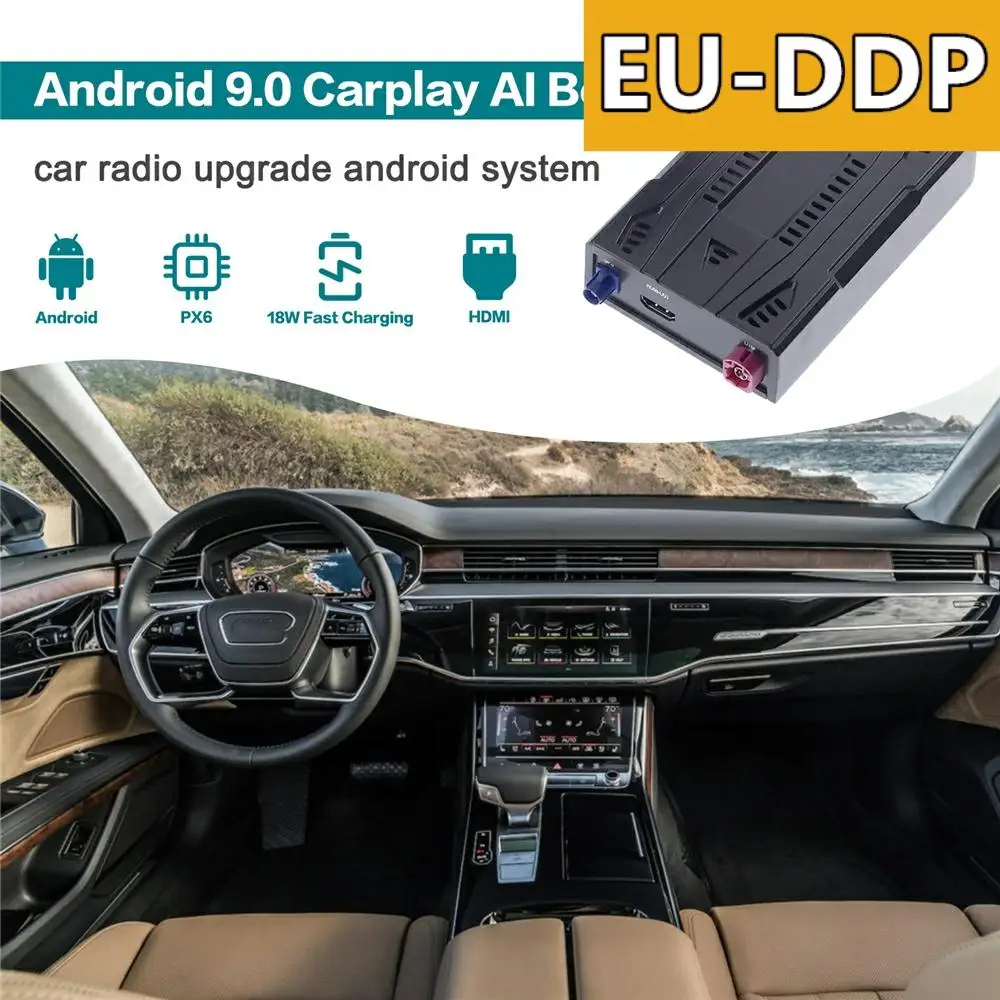 128GB Carplay Ai Box Car Radio Upgrade Android Auto For Audi A8 A8L 2017 2018 2019 2020 Stereo Smart Multimedia Player WIfi