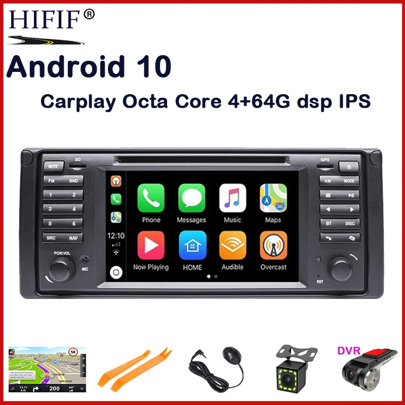 

Android 10 4G RAM 64G ROM GPS Navi Car DVD Multimedia for BMW E53 X5 E39 5 97 -06 DAB + Wifi 4G BT RDS Radio Can bus DVR Monitor