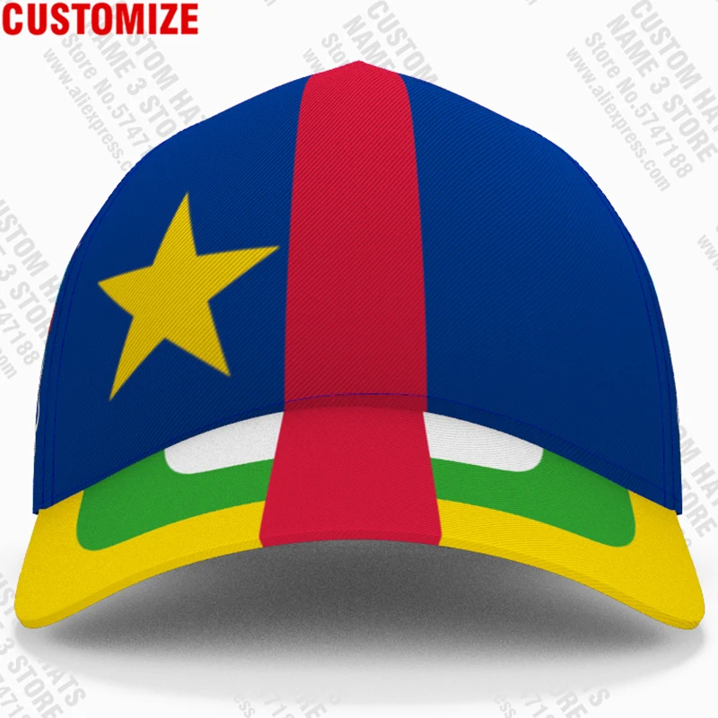 Central African Baseball Caps Custom Name Number Team Logo Cf Hat Caf Travel French Nation Centrafricaine Republic Flag Headgear