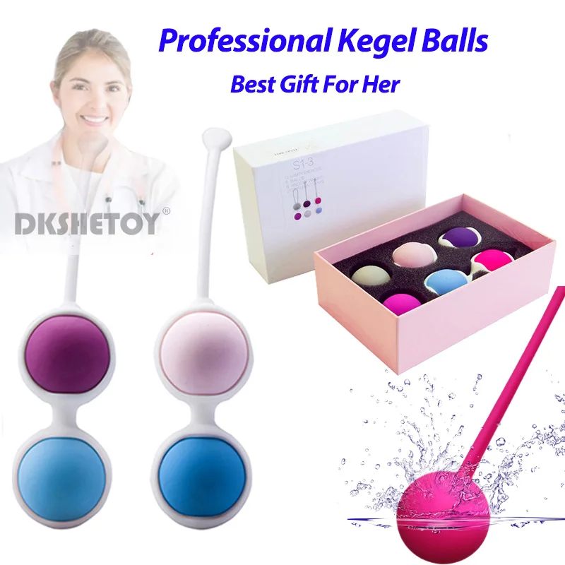 Chinese Balls Kegel Vaginal Balls Sex Toys For Women Silicone Geisha Balls Vaginal Tightening Kegel Exercitador Muscles Dumbbell