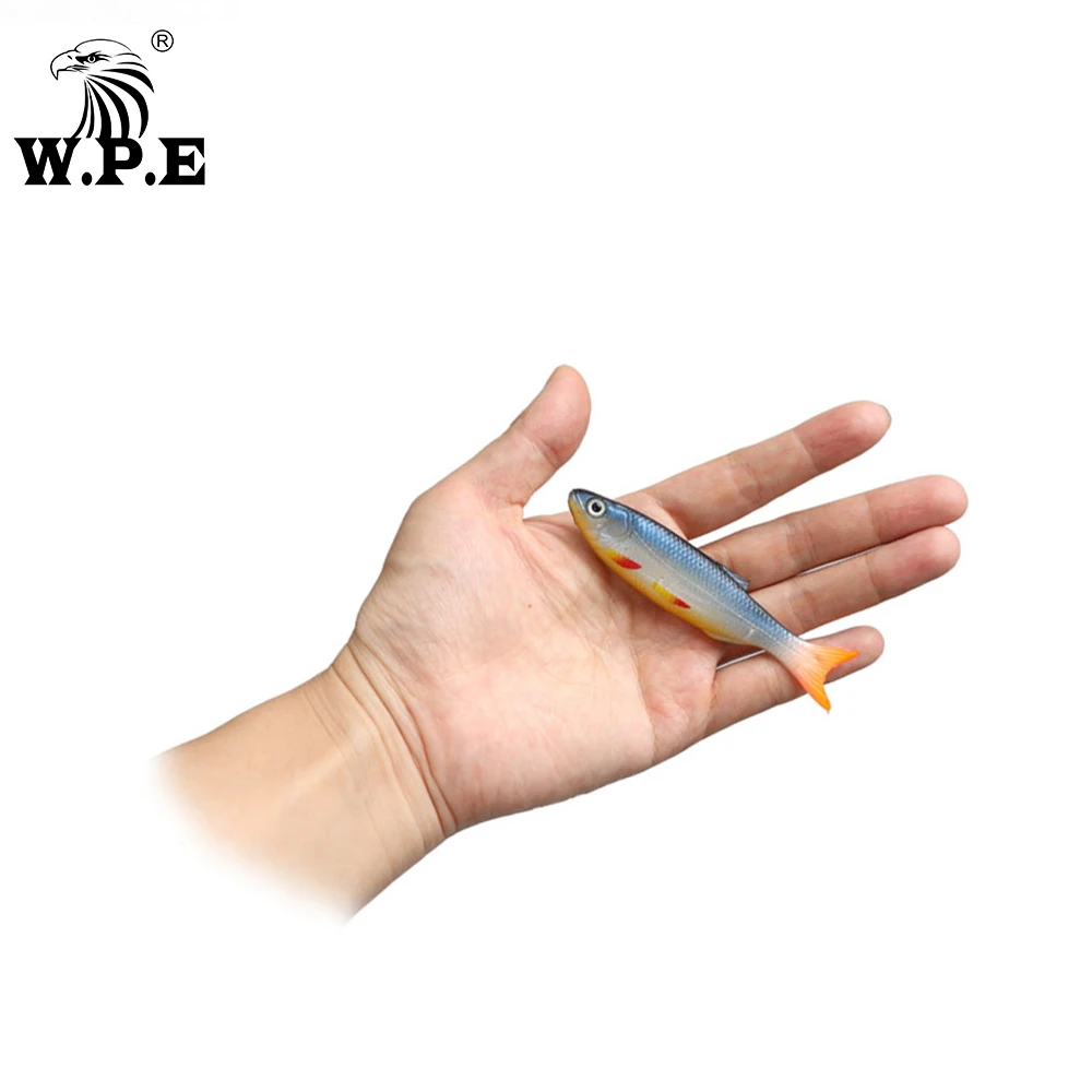 W.P.E Jig Head 90mm – Señuelo vinilo con ojos 3D - imagen 4