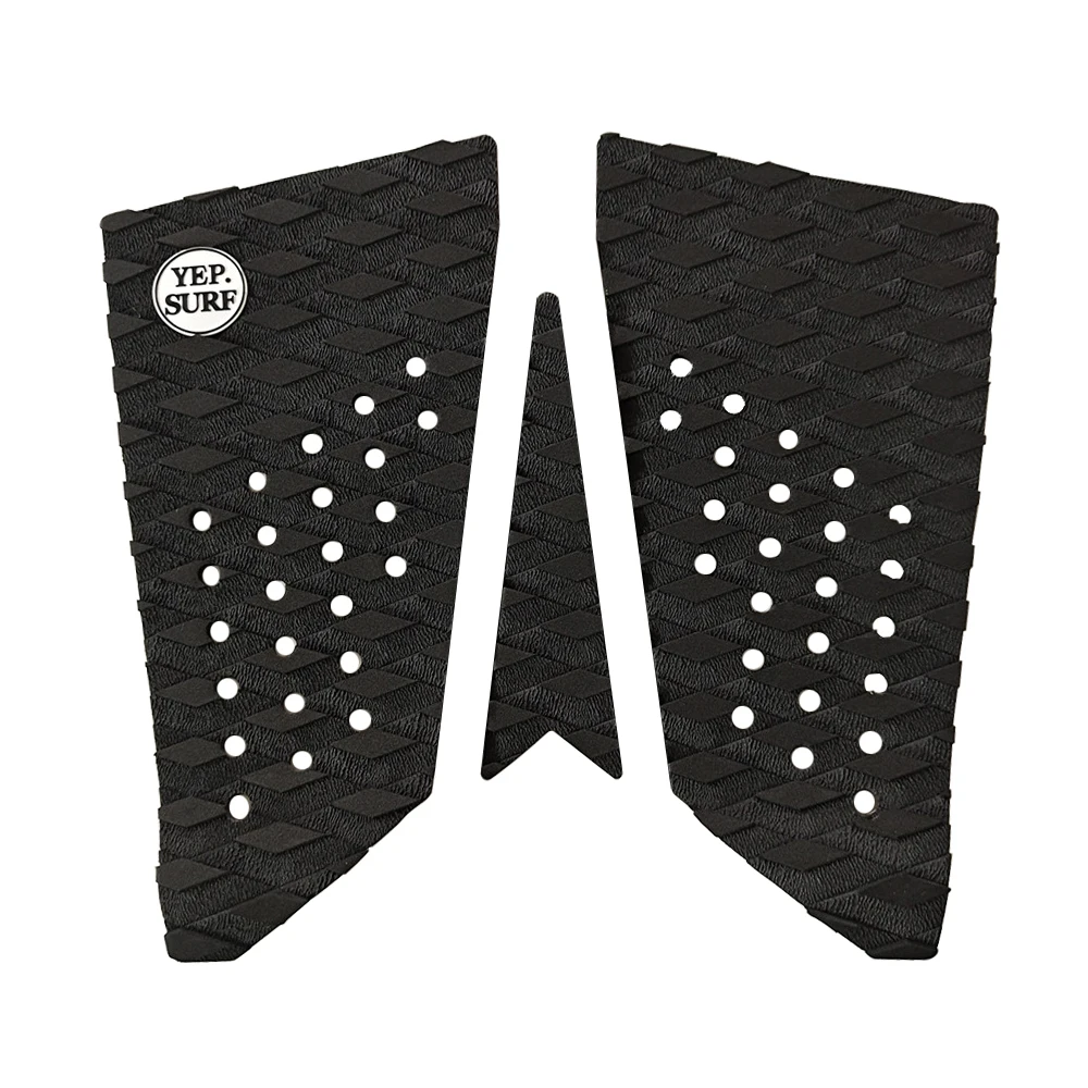 

New Arrivals EVA Deck Pad Grip Surfboard Traction Pad Surf Pads Black color surf pad 3 pcs per set Free Shipping