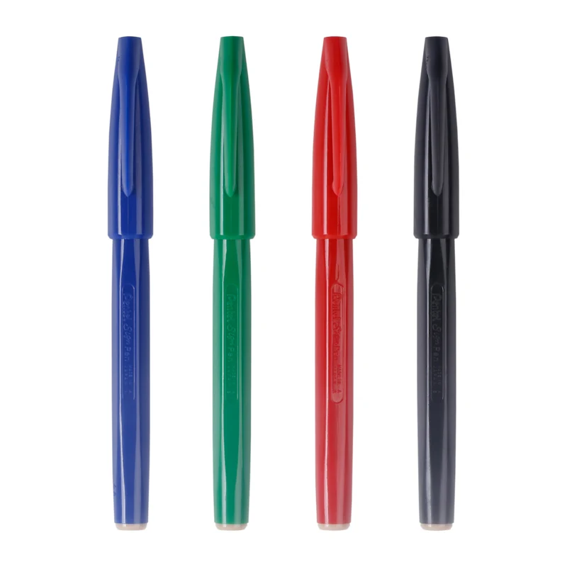 1pc  Japan Pentel S520 Sketch Pen Design Sketches Pen Hook Line Pen Hand-Painted Pen 2.0mm Black/Blue/Green/Red Color