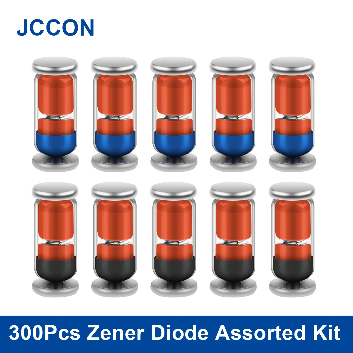 300szt LL34 SMD Zener Diode Assorted Kit 12W 3V 3V3 3V9 4V7 5V1 7V5 8V2 10V 12V 15V 16V 18V 20V 15Values