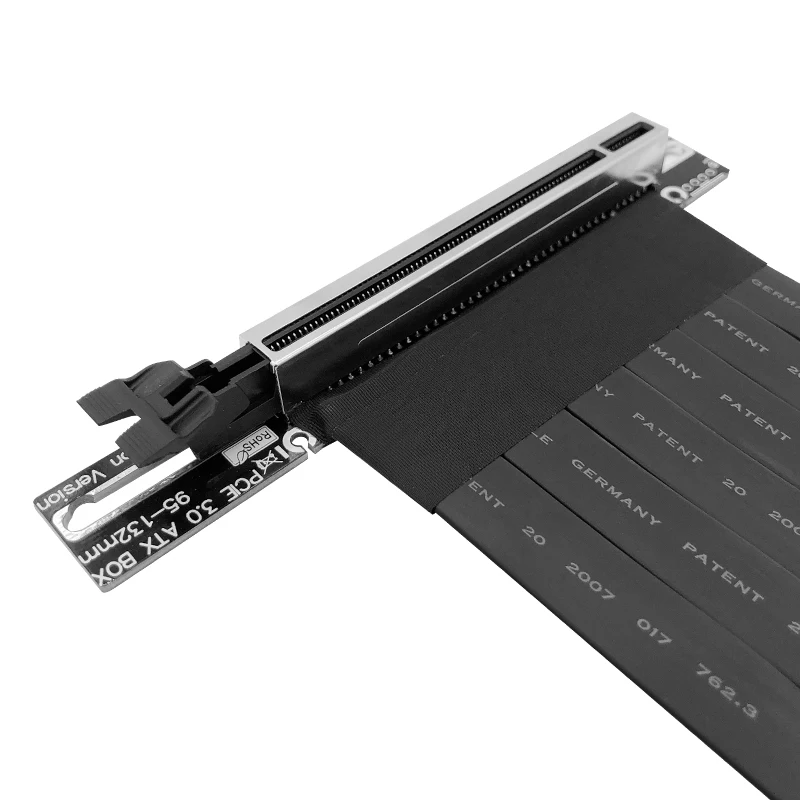 كابل PCIe Riser عالي السرعة 3.0X16 موسع GUP مرن 90 درجة لتركيب بطاقة الرسومات العمودية