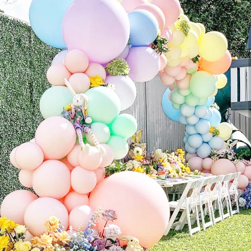 5/10/18/36Inch Snoep Macaron Verjaardag Ballonnen Giant Grote Kleine Maca Pastel Latex Ballon Voor baby Shower Verjaardag Decor Globos