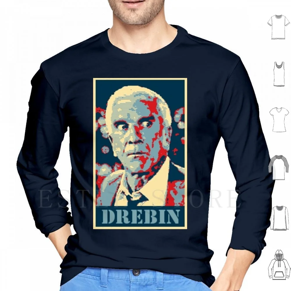 

Толстовки Drebin с длинным рукавом Фрэнк Дrebin 80-х 90-х годов Gun Police Squad Movie Забавная легенда Dead Пансексуал Глупый юмор