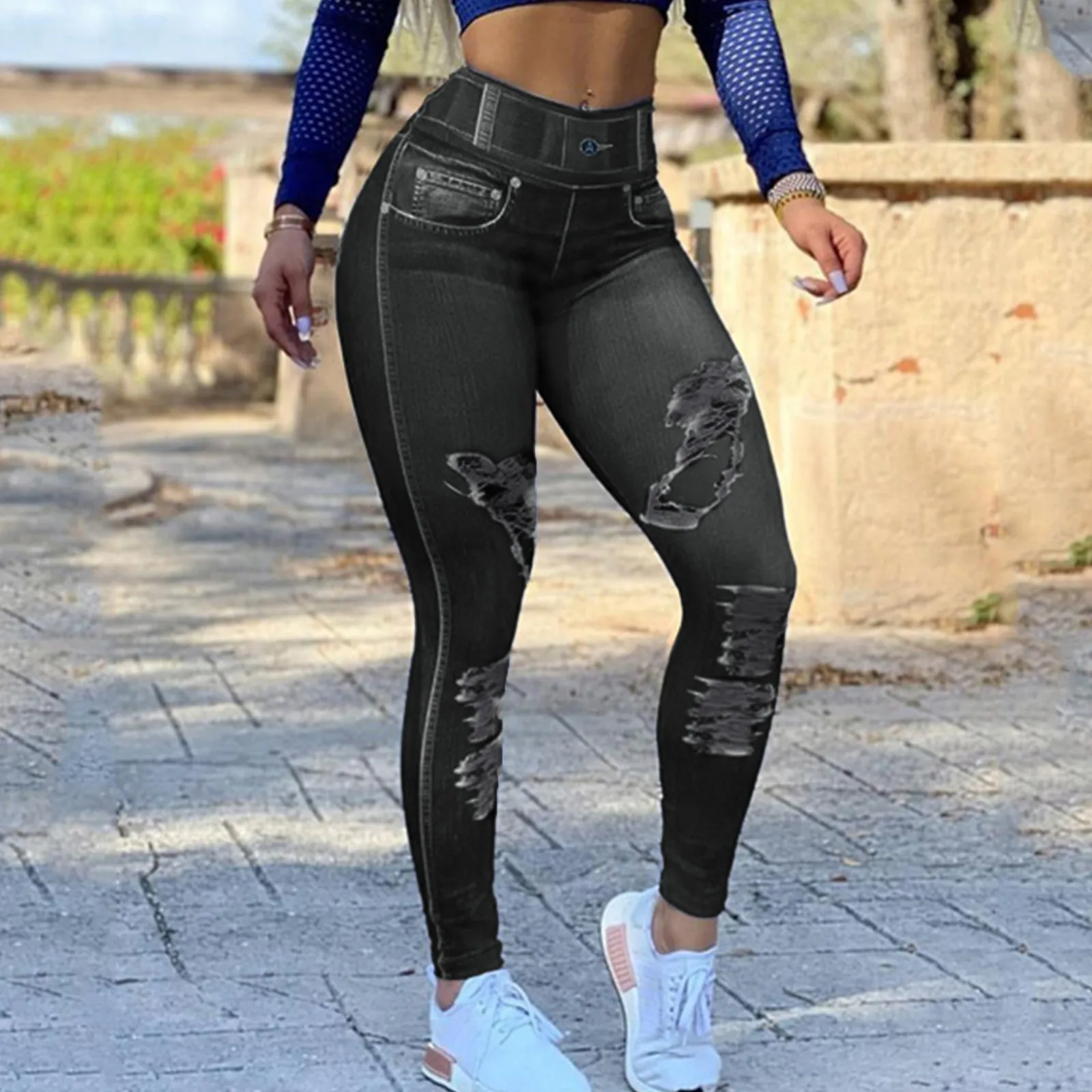 FCCEXIO Skinny High Leggings Women High Waist Seamless Butt Lifting Pants Solid Leggings For Fitness Ropa De Mujer Pantalon