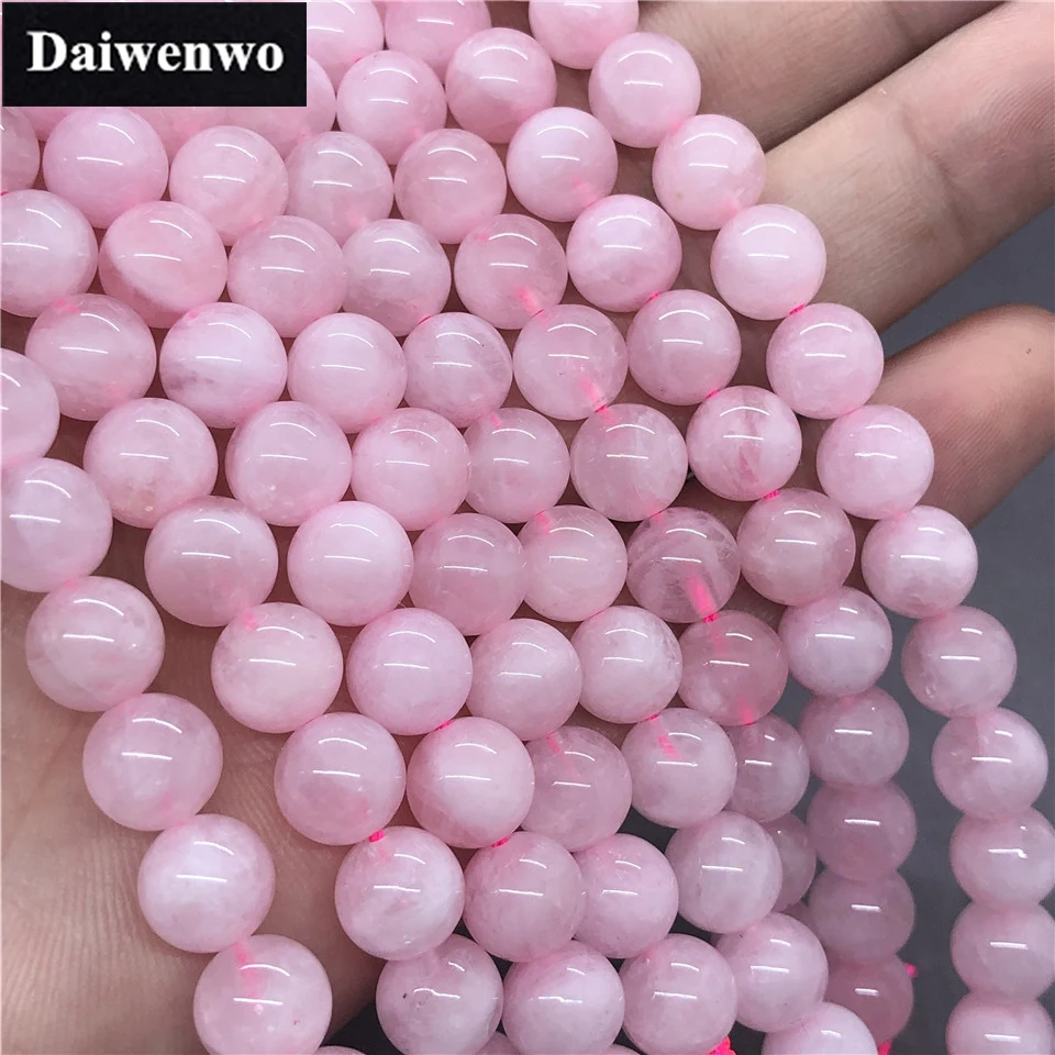 Madagascar Rose Quartz Beads 6-12mm Round Natural Loose Stone Diy for Jewelry