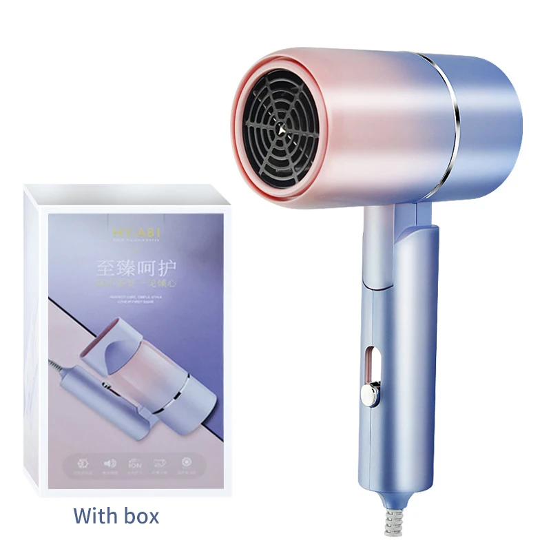 Mini martillo plegable para secar el pelo, secador de pelo portátil para estudiantes, viento fuerte, viento caliente y frío, aire, agua, martillo Lonic, soplador eléctrico Hai