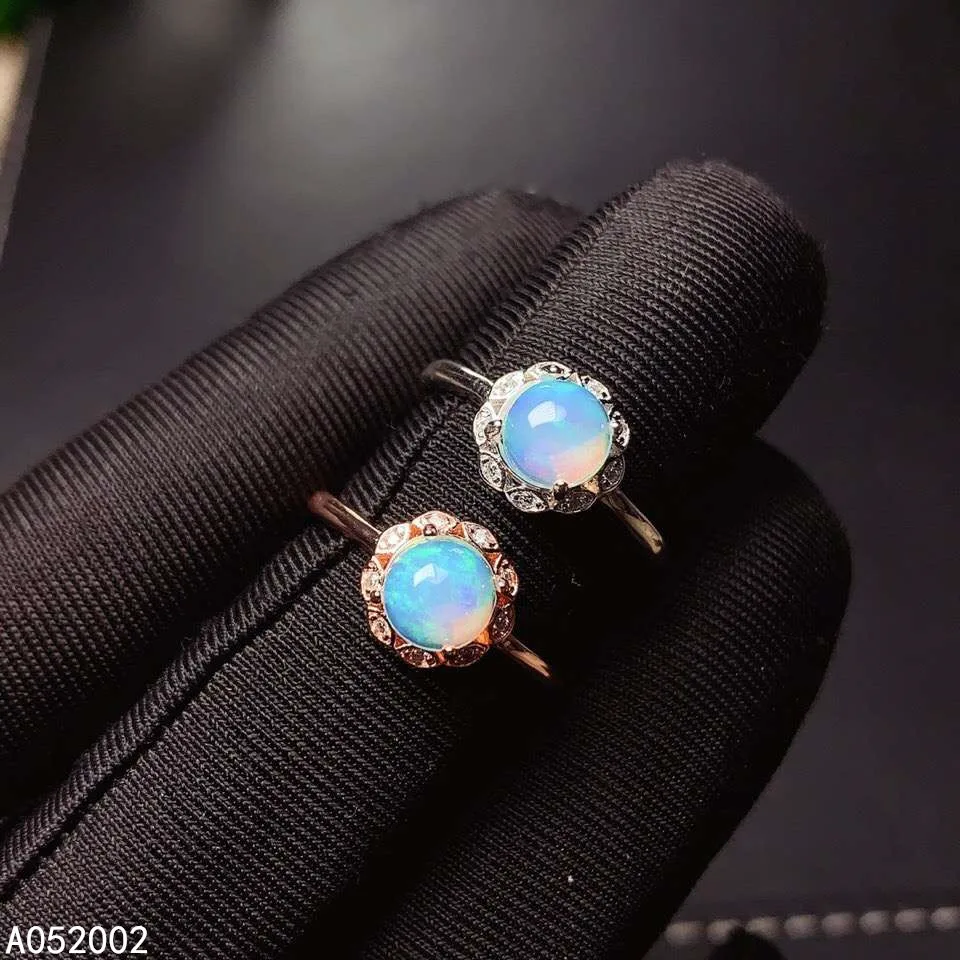 

KJJEAXCMY fine jewelry natural opal 925 sterling silver new women gemstone ring support test luxury