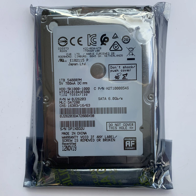New Original HDD For Hgst 1TB SATA 2.5