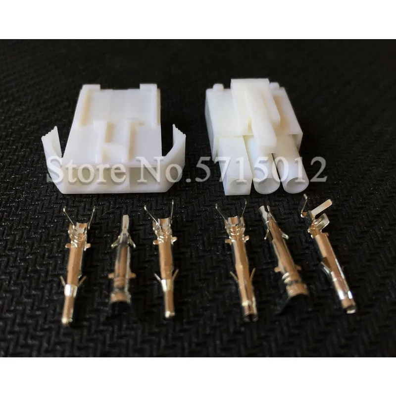 5set 3 Hole Female And Male Small Tamiya Connector Kits Mini Tamiya Set EL 4.5MM Socket Plug With 3 Pin 3 Way