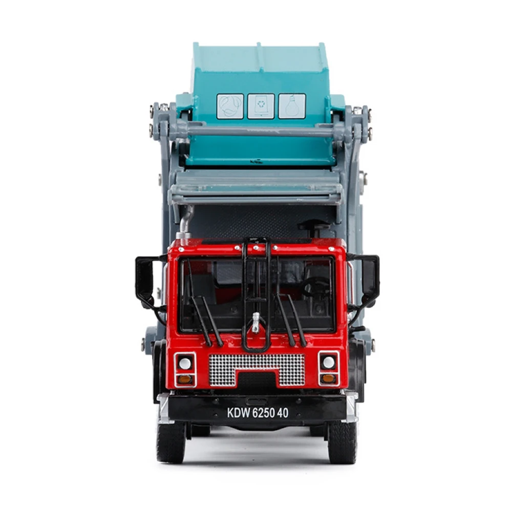 Garbage Cleaning Alloy Car Model Die Casting Models Sanitation Rubbish Truck Tractor Construction Engineering Vehicle Toys Kids