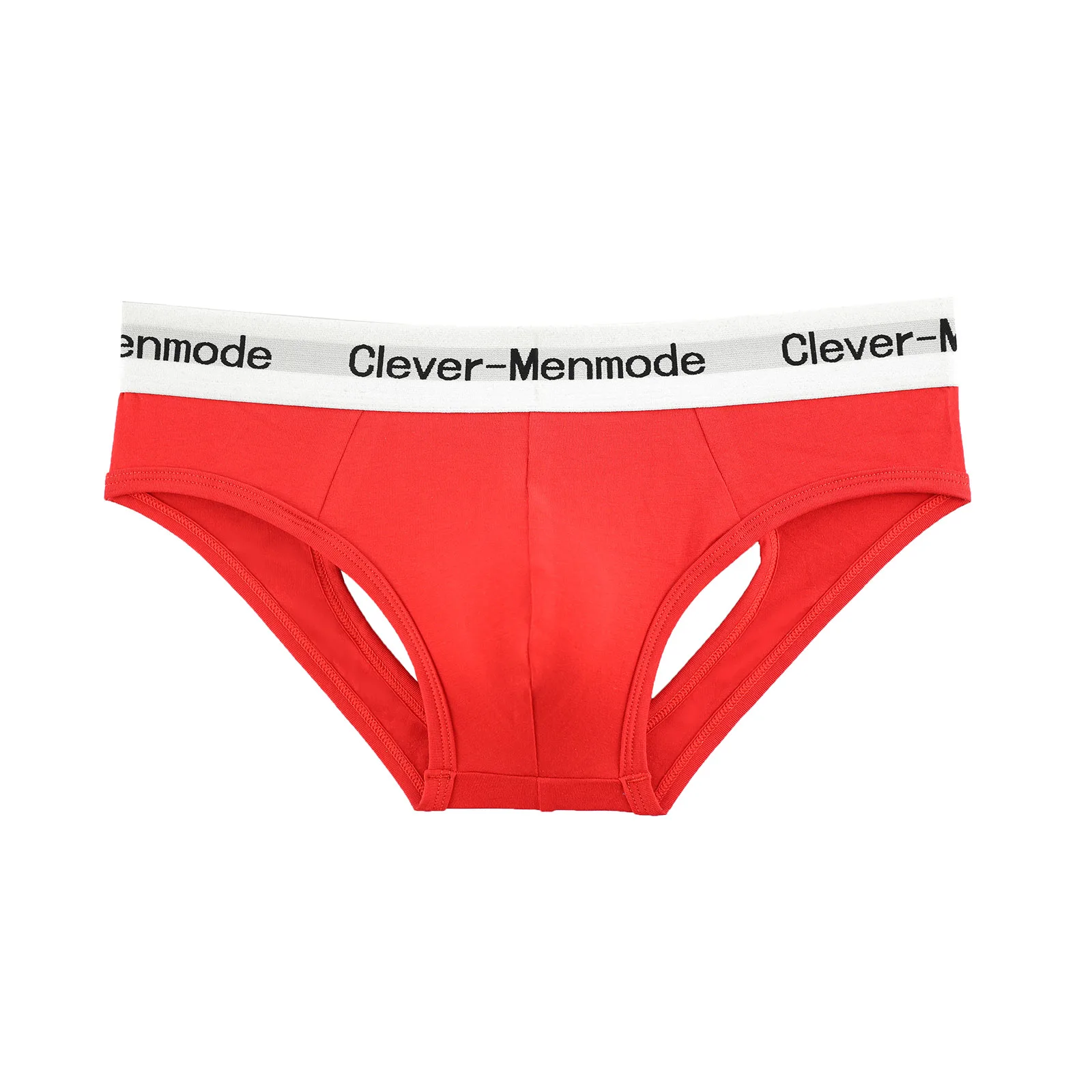 CLEVER-MENMODE Cotton Sexy Underwear Men Briefs Open Butt Underpants Backless Lingerie Penis Pouch Buttocks Panties Jockstrap