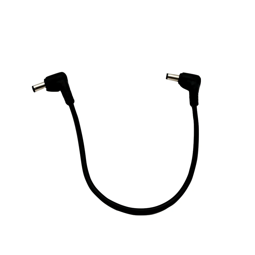 10x DC Power 5.5x2.5mm Male To 5.5x2.5mm Male 90 Degree Right Angle M/M Extension Cable Cord CCTV 30cm