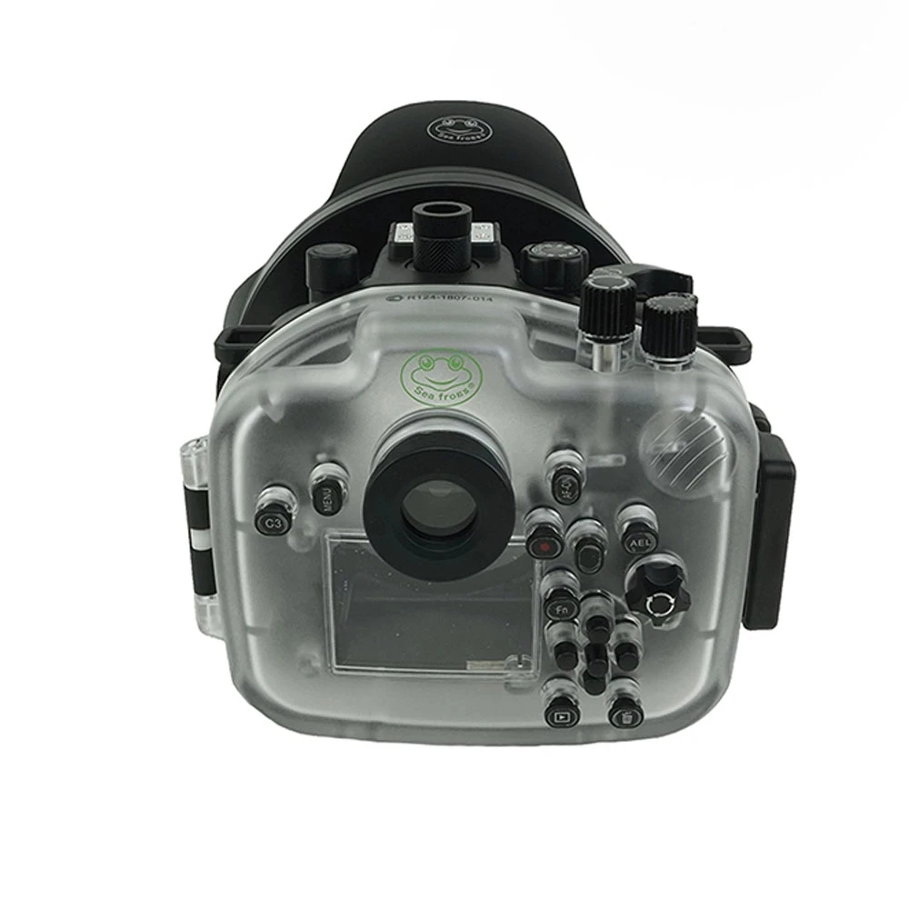 40m/130ft For Sony A7 III A7R3 A7RIII A7III A7M3 16-35mm lens underwater camera housing diving case cover with 6\