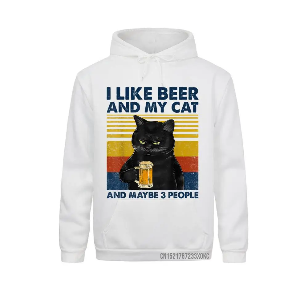 

Толстовка с капюшоном для влюбленных с надписью «I Like Beer My Cat And May 3», 2021