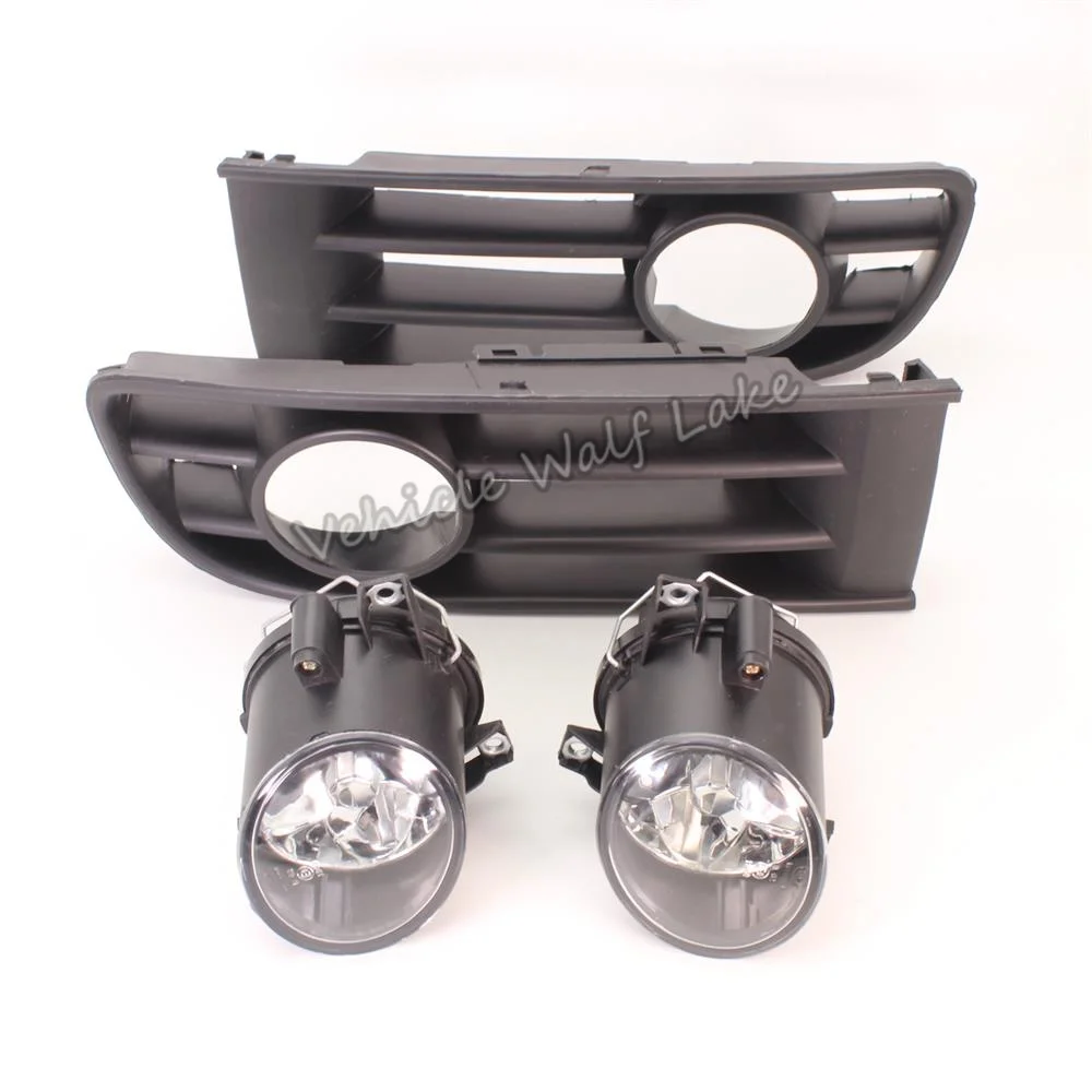 For VW Polo 9N Sedan 2004 2005 2006 Car-styling Font Halogen Fog Light Fog Lamp Or Fog Light Grille