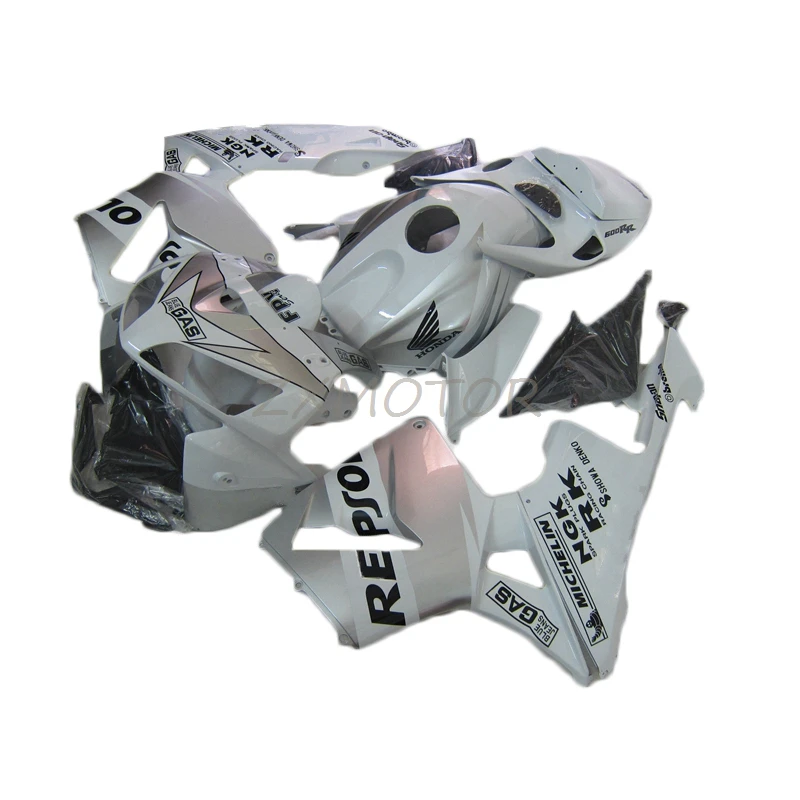 ABS Injection Motorcycle fairings for HONDA CBR 600 RR 2005 2006 White Silver Fairing set CBR600RR 05 06 Plastic Bodywork BE01