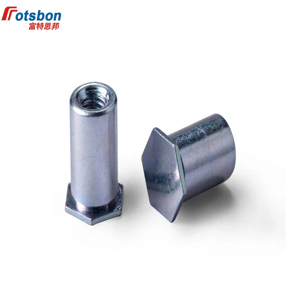 

BSOS-832-28 Blind Hole Threaded Standoffs Self Clinching Feigned Crimped Standoff Server Cabinet Sheet Metal Spacer Rivet PC