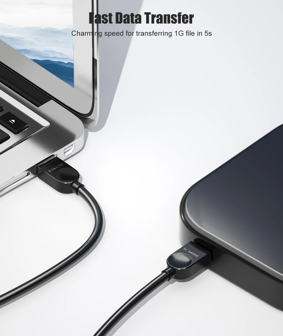SAMZHE USB zu USB 3,0 Verlängerung Kabel Stecker auf Stecker 2,0 Verlängern Kabel Für PC TV PS4 Computer Laptop Extender – Detail 7