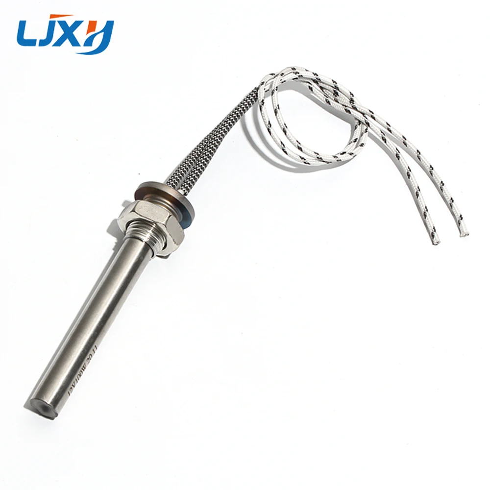 LJXH 12V 100W/150W/200W Round Flange Immersion Cartridge Heater All 304 SUS M16 Tubular Tooth Pipe Heating Element