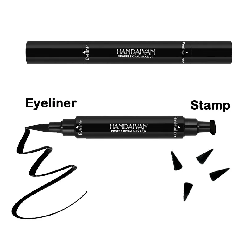 Liquid อายไลเนอร์ดินสอยาวสีดำ Eye Liner Stamp Eye ดินสอ Stamp Eye Liner แต่งหน้า Eye T0340