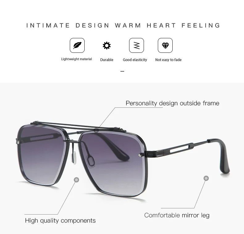 2021แฟชั่นแบบคลาสสิกใหม่ Mach 6สไตล์ Gradient แว่นตากันแดด Cool Men วินเทจออกแบบแบรนด์ Sun Glasses Uv400 Oculos De Sol