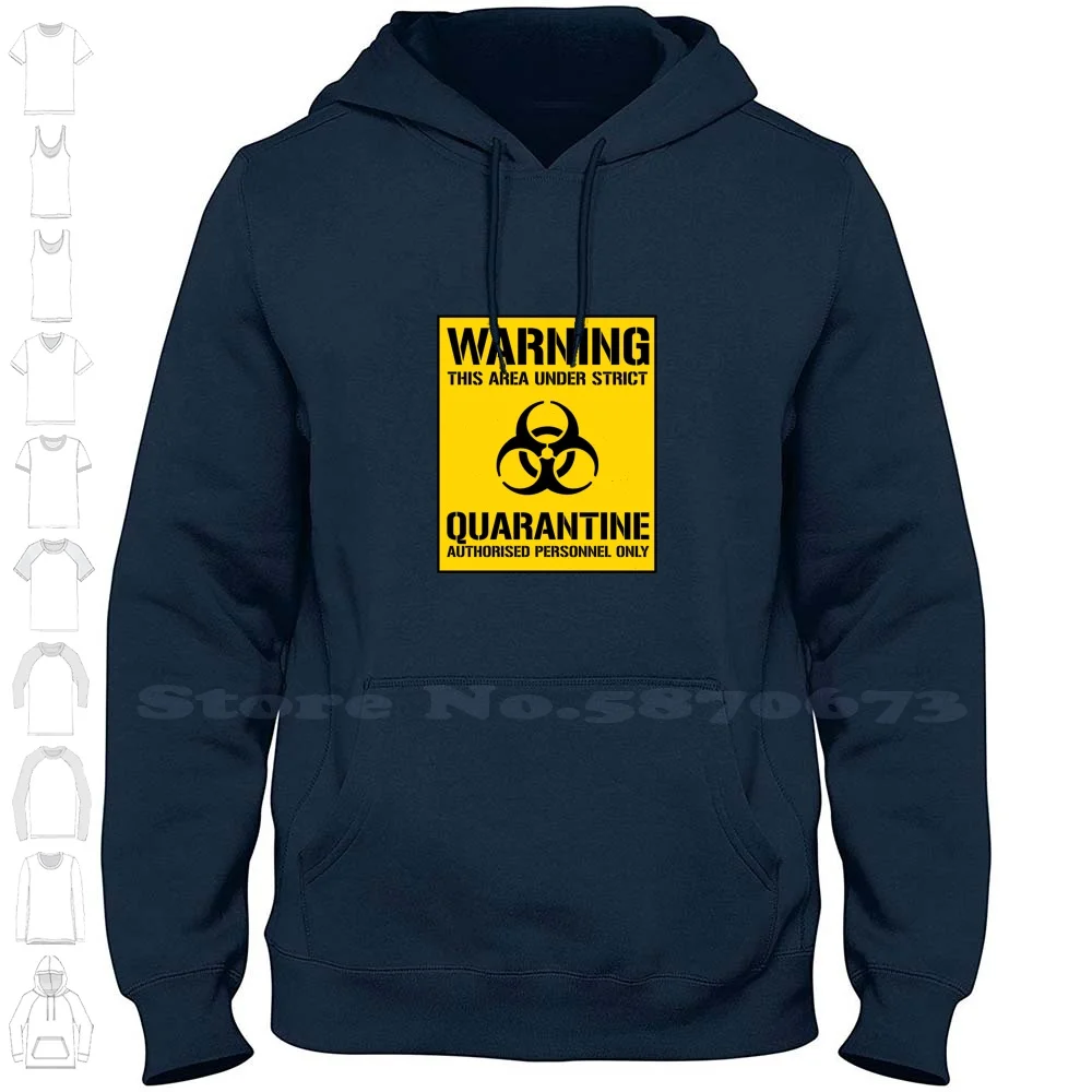 Quarantine Warning-Airsoft Loadout Design 100% Cotton Hoodie T-Shirt Callsign King Milsim Tacticool Softair Speedsoft Cqb