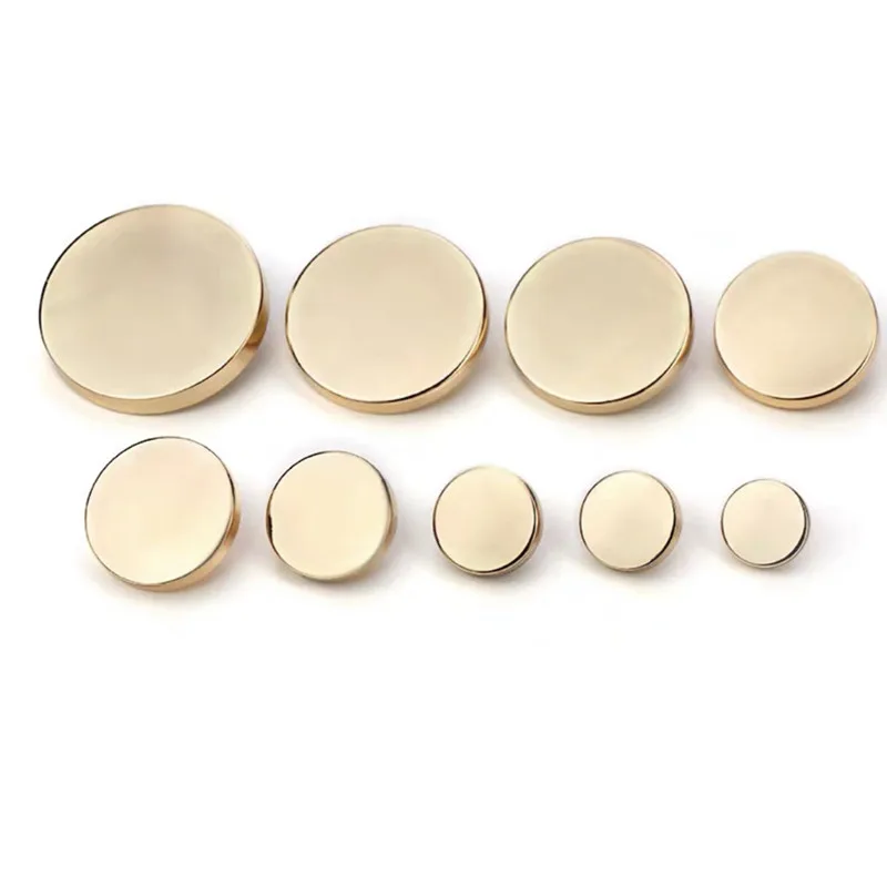 10pcs Sewing Material Sewing Accessories Buttons for Coat Women's Clothing Shirt Buttons Gold Black Metal Buttons for Clothing