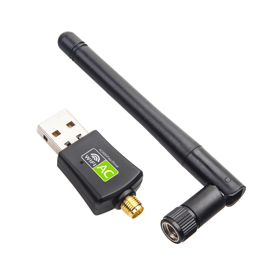 Creacube-Adaptador WiFi USB inalámbrico, 600M, tarjeta de red, receptor Wifi, antenas de doble banda 2,4/5G, tarjeta LAN de red de ordenador para PC